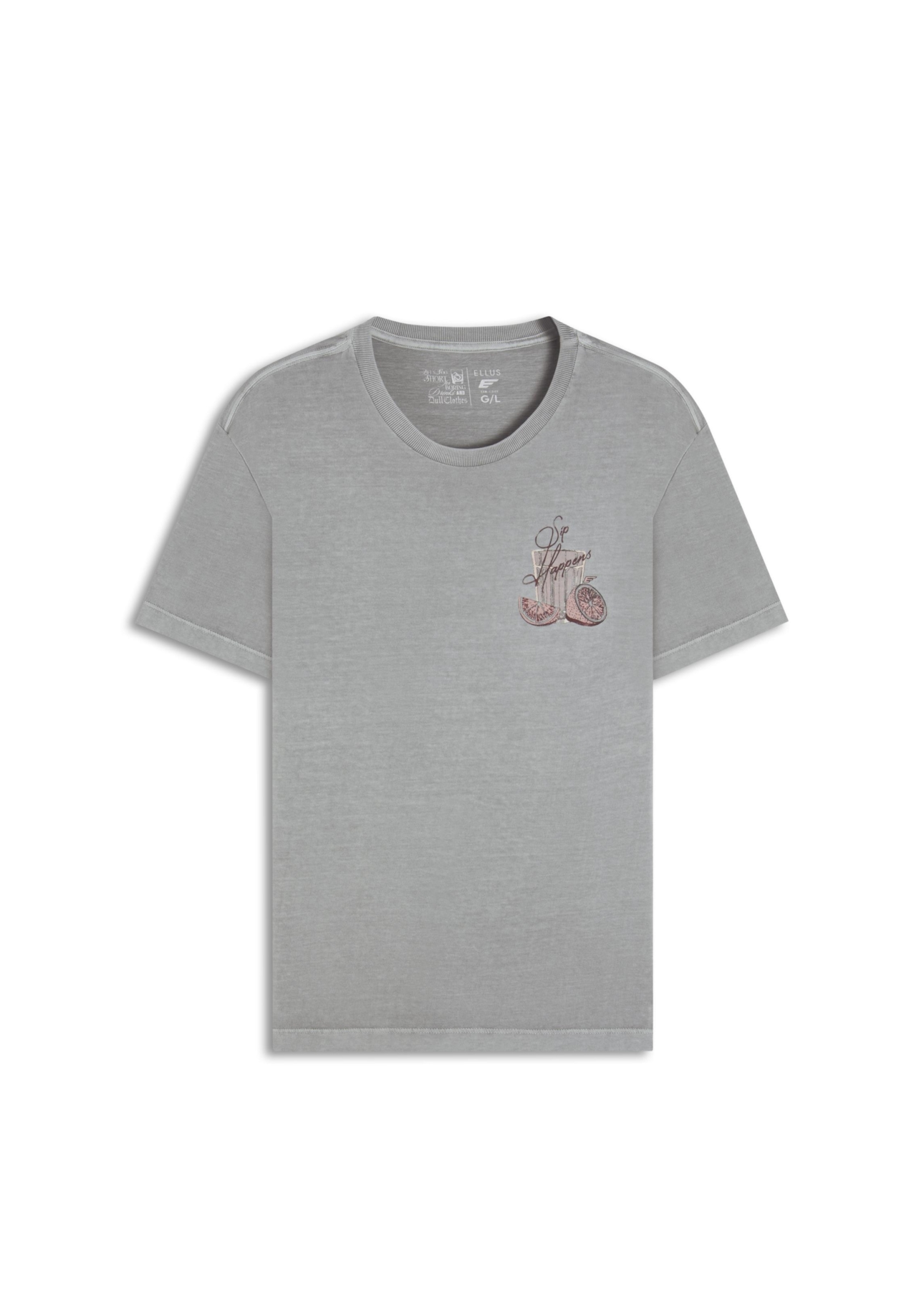 T-Shirt  Washed Caipirinha Azul Seco
