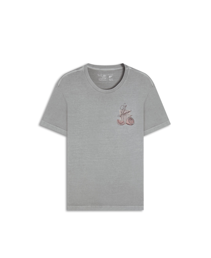 T-Shirt  Washed Caipirinha Azul Seco