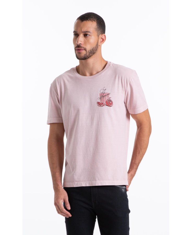 T-Shirt  Washed Caipirinha Blush
