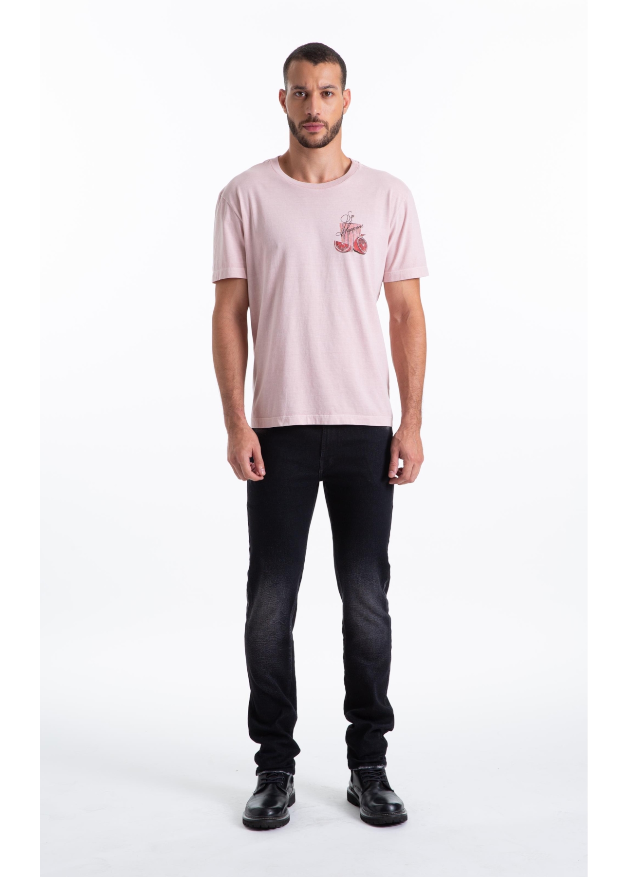 T-Shirt  Washed Caipirinha Blush