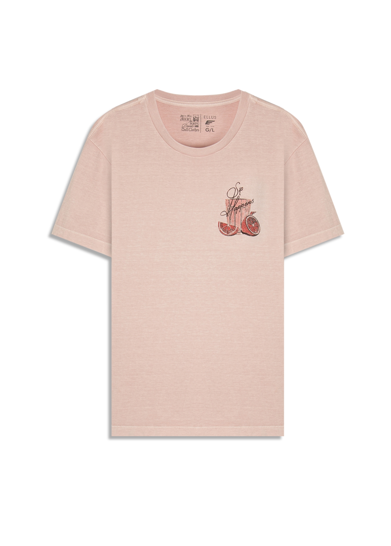 T-Shirt  Washed Caipirinha Blush