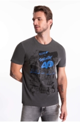T-Shirt Washed City Of Rock Preto