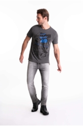 T-Shirt Washed City Of Rock Preto
