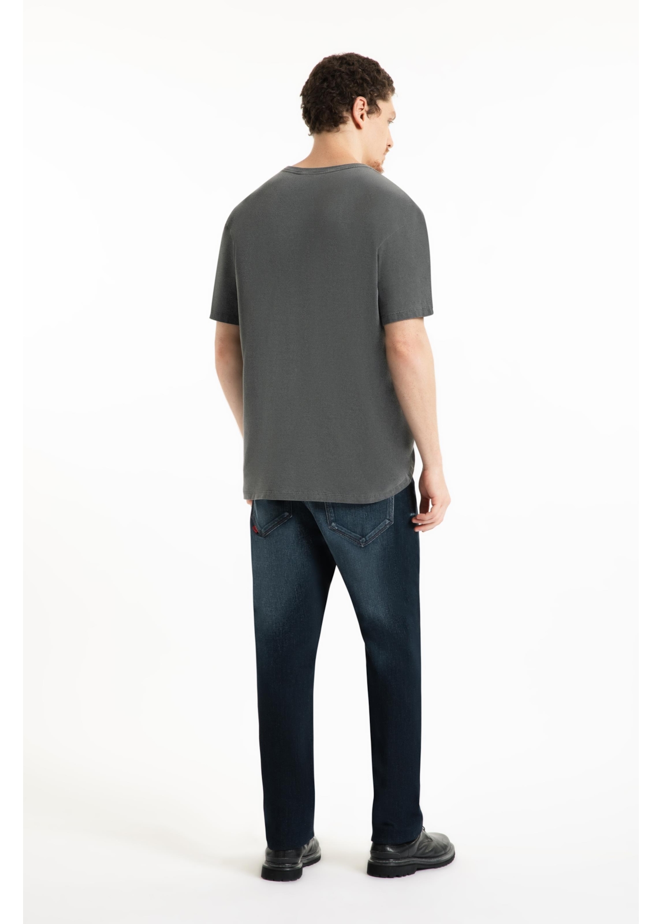 T-Shirt Washed Dark Forest Over Preto