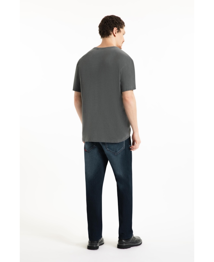 T-Shirt Washed Dark Forest Over Preto