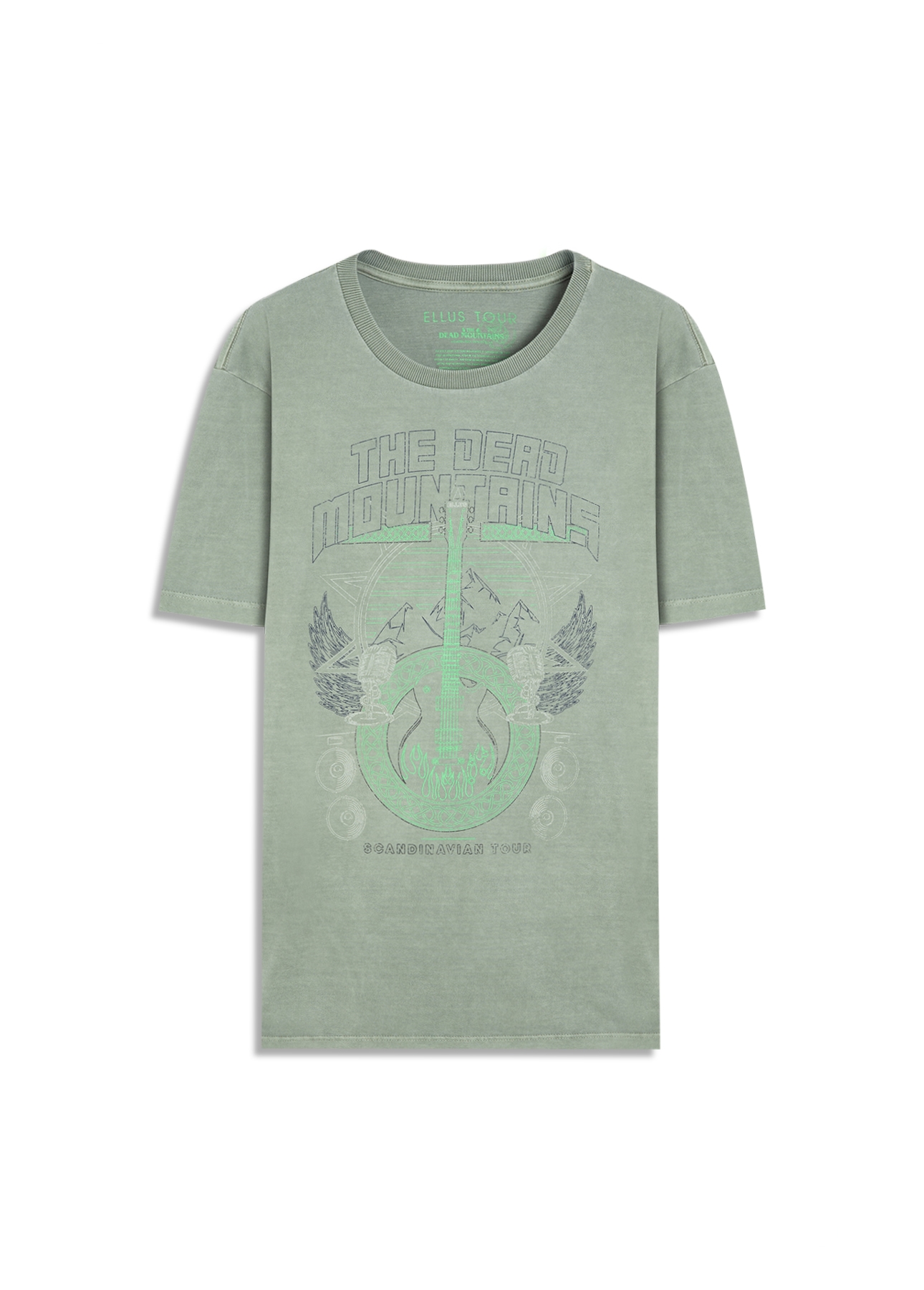 T-Shirt Washed Dead Tour Floresta