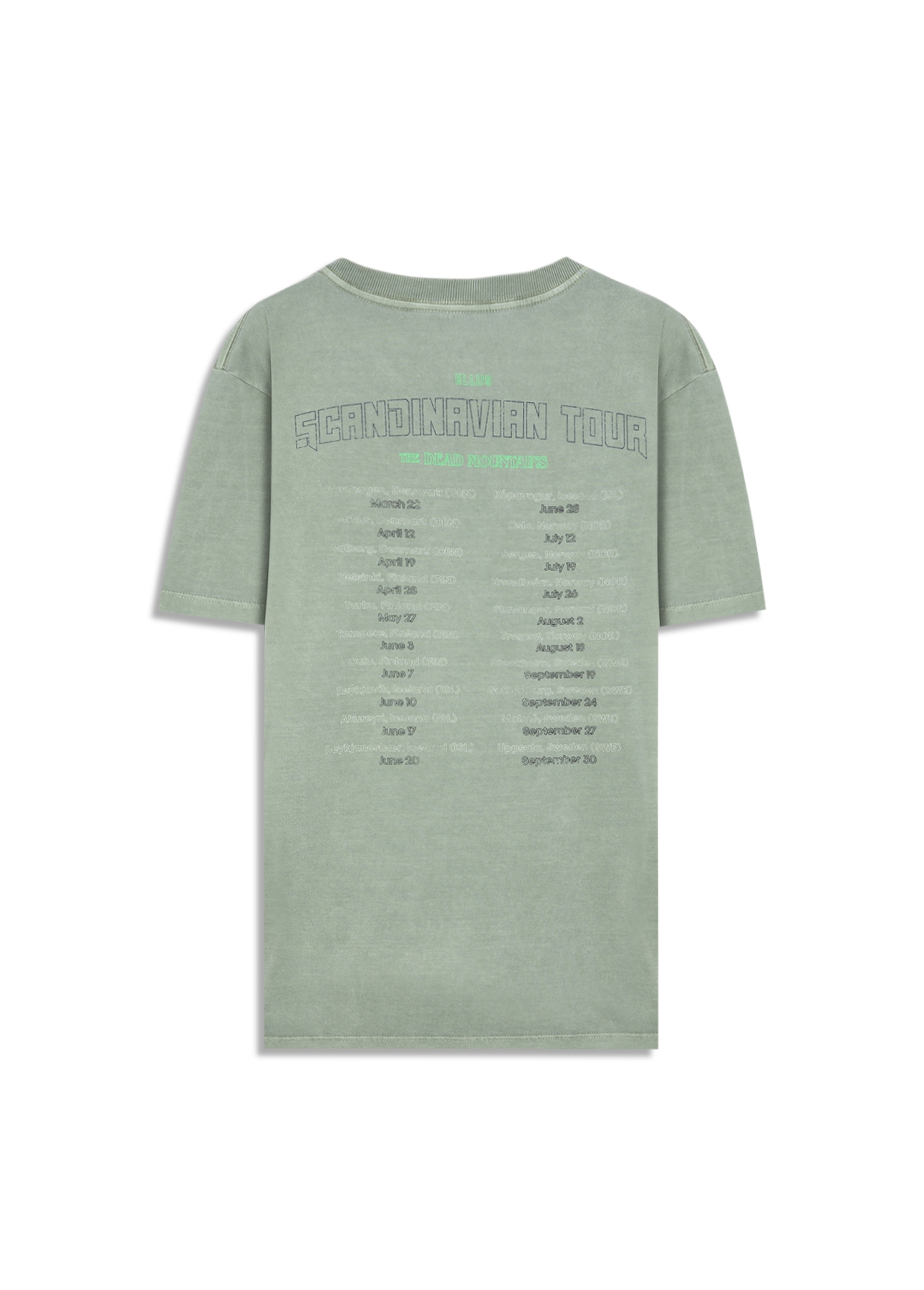 T-Shirt Washed Dead Tour Floresta