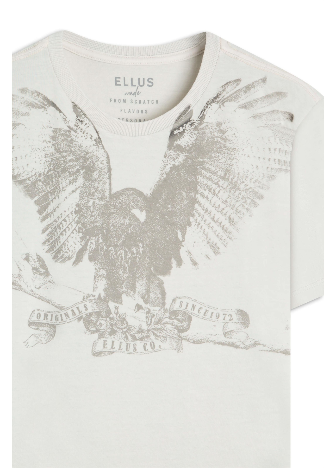 T-Shirt  Washed Eagle Flies Branco