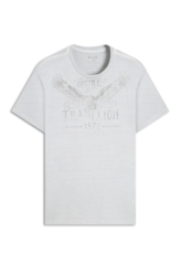 T-Shirt Washed Eagle Tradition Cinza