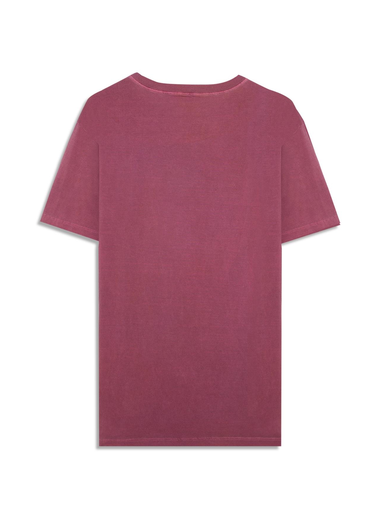T-Shirt Washed Easa Classic Bordeaux