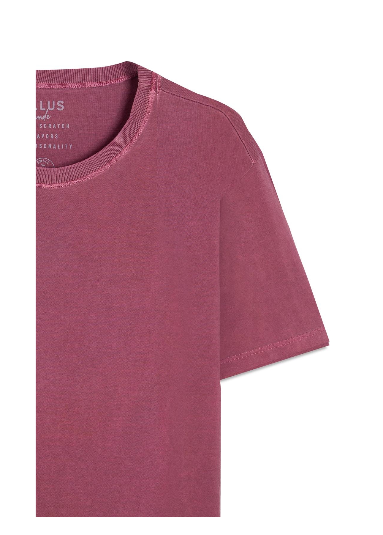 T-Shirt Washed Easa Classic Bordeaux