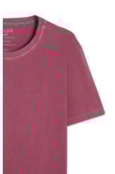 T-Shirt Washed Easa Classic Bordeaux