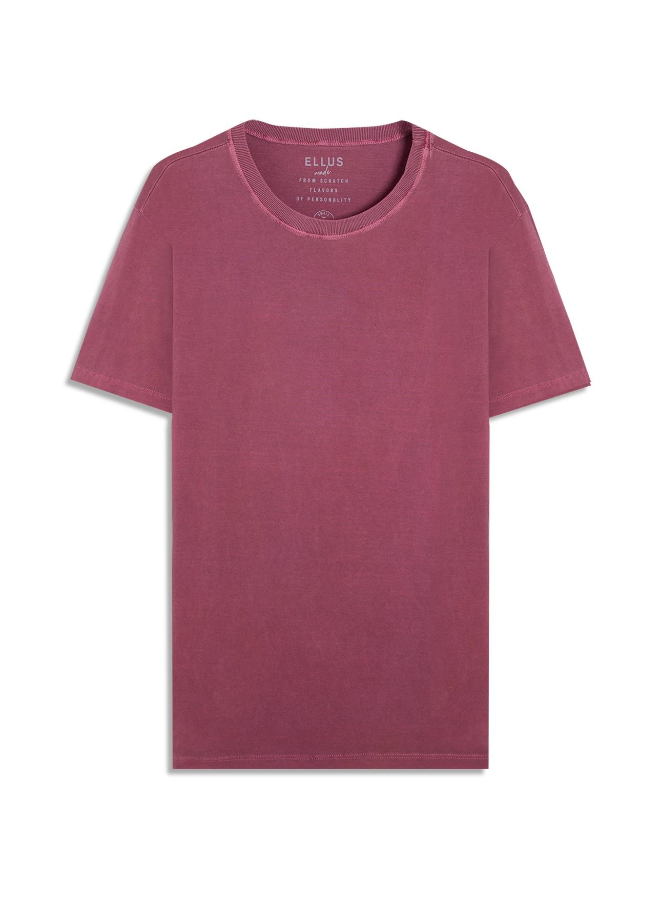 T-Shirt Washed Easa Classic Bordeaux