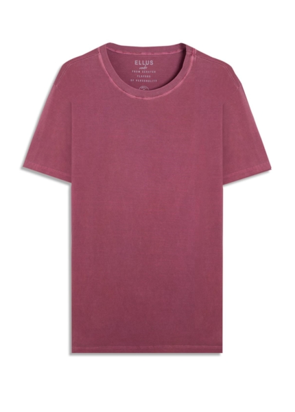 T-Shirt Washed Easa Classic Bordeaux