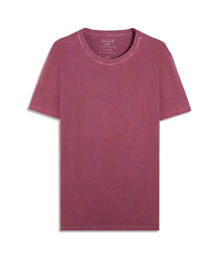 T-Shirt Washed Easa Classic Bordeaux