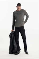 T-Shirt Washed Ed Wings Tabaco