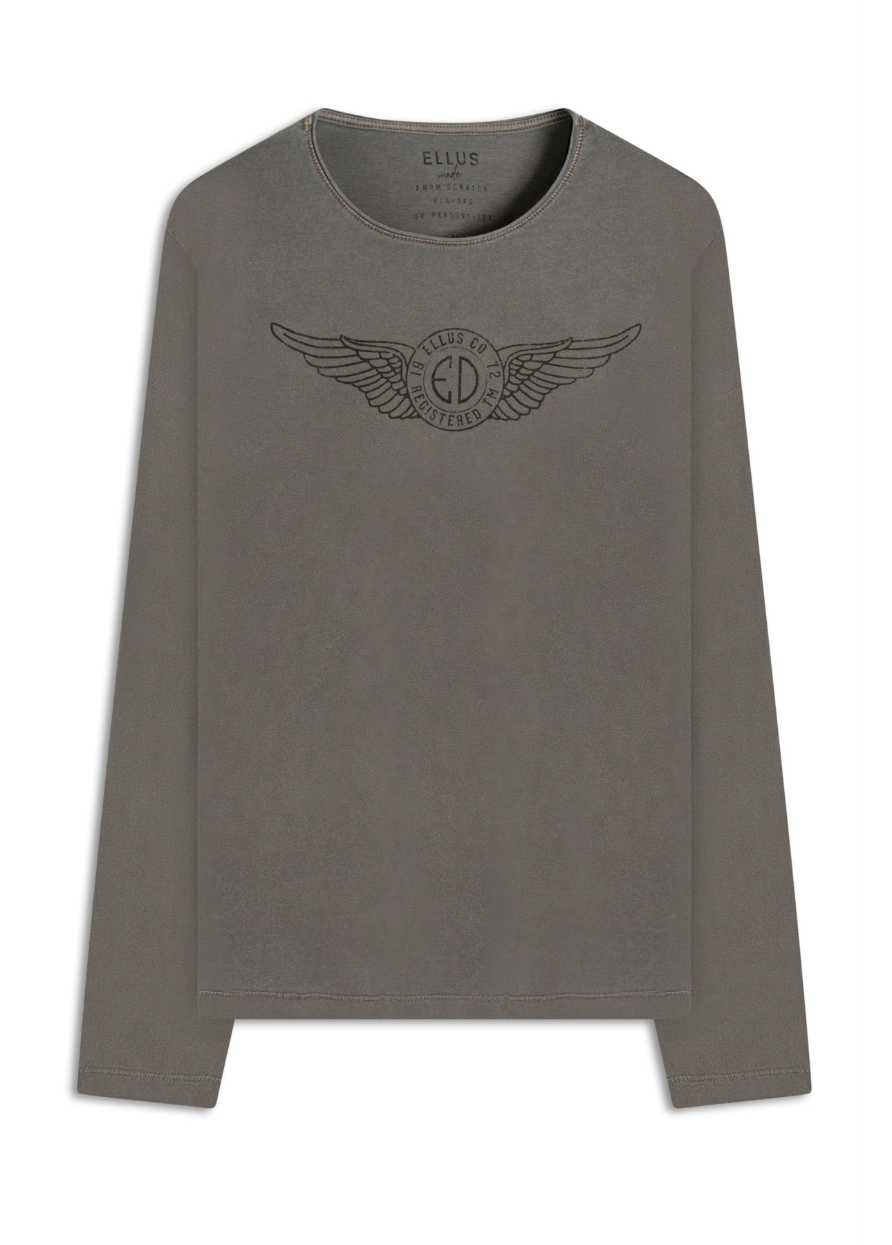 T-Shirt Washed Ed Wings Tabaco