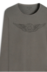 T-Shirt Washed Ed Wings Tabaco