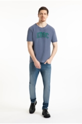 T-Shirt Washed Edsc Ellus Old Purple