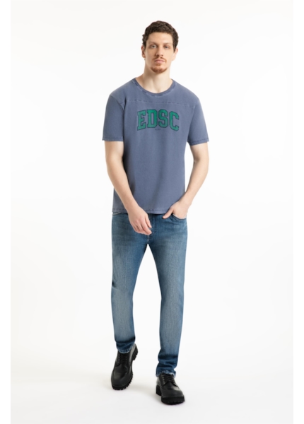 T-Shirt Washed Edsc Ellus Old Purple