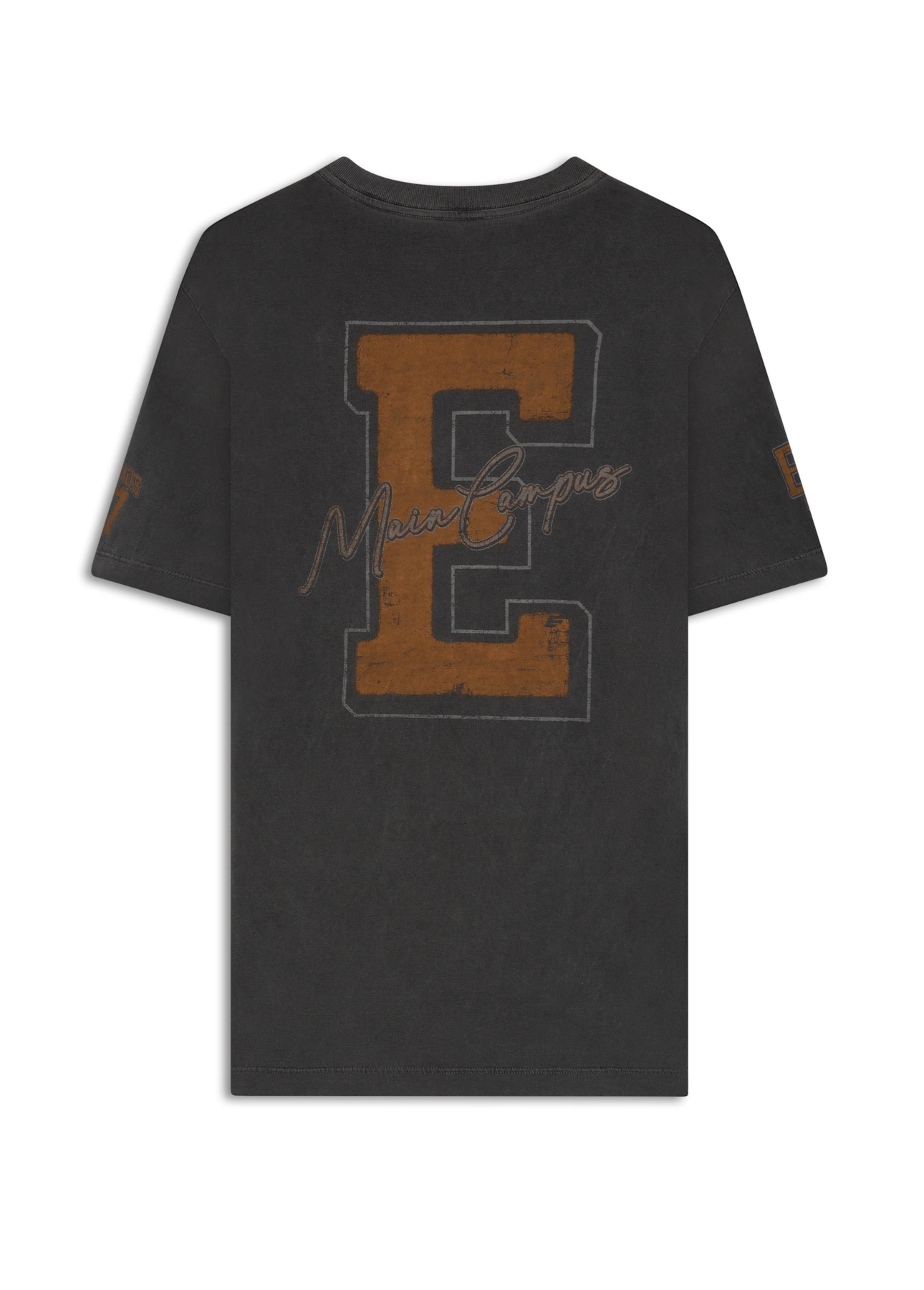 T-Shirt Washed Ellus Camp Preto