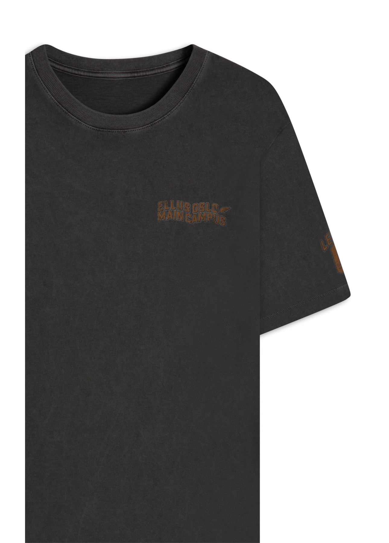 T-Shirt Washed Ellus Camp Preto