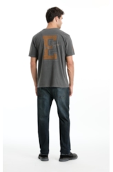 T-Shirt Washed Ellus Camp Preto