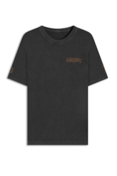 T-Shirt Washed Ellus Camp Preto