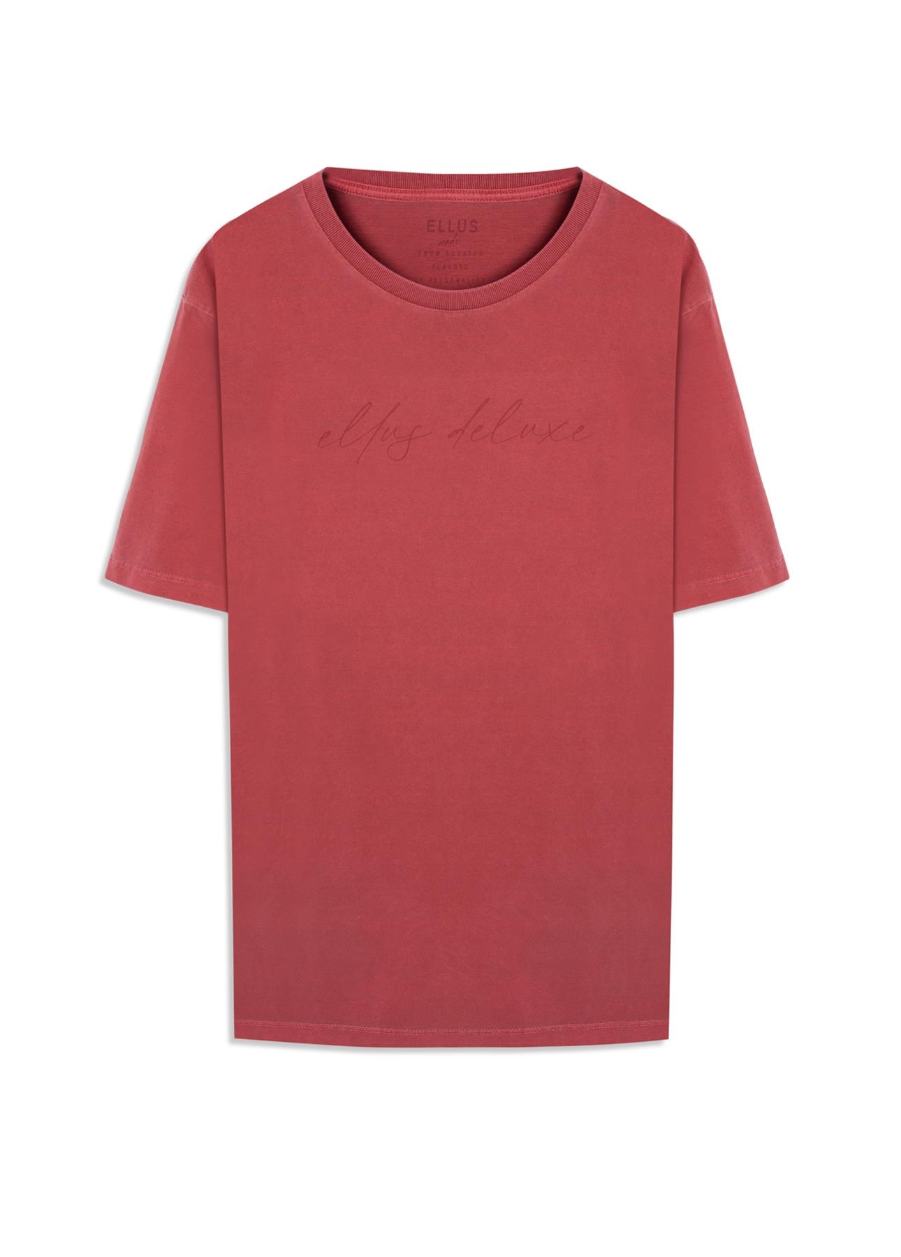 T-Shirt Washed Ellus Cereja