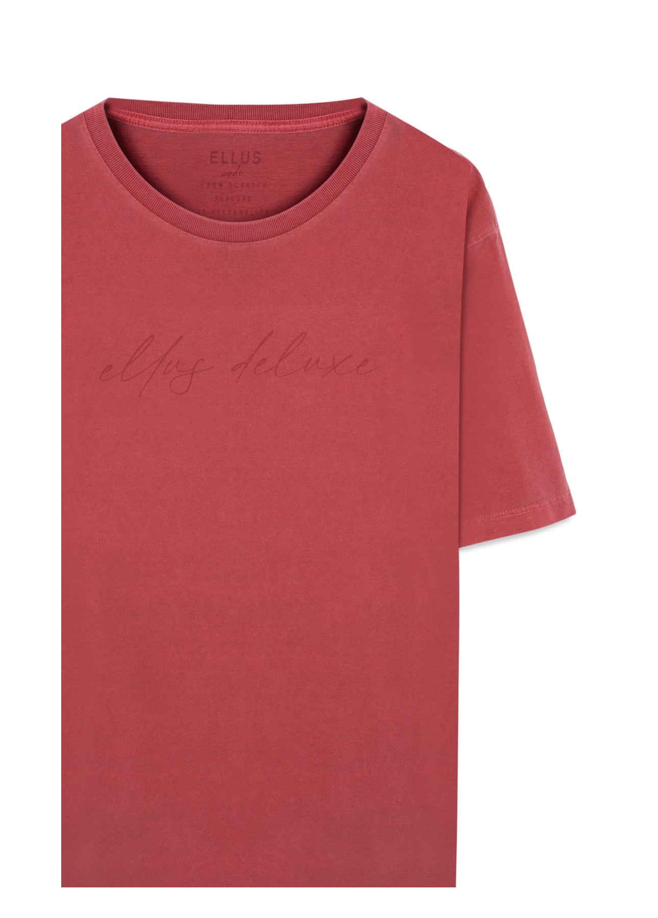 T-Shirt Washed Ellus Cereja