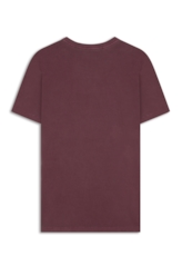 T-Shirt Washed Ellus Classic Bordeaux