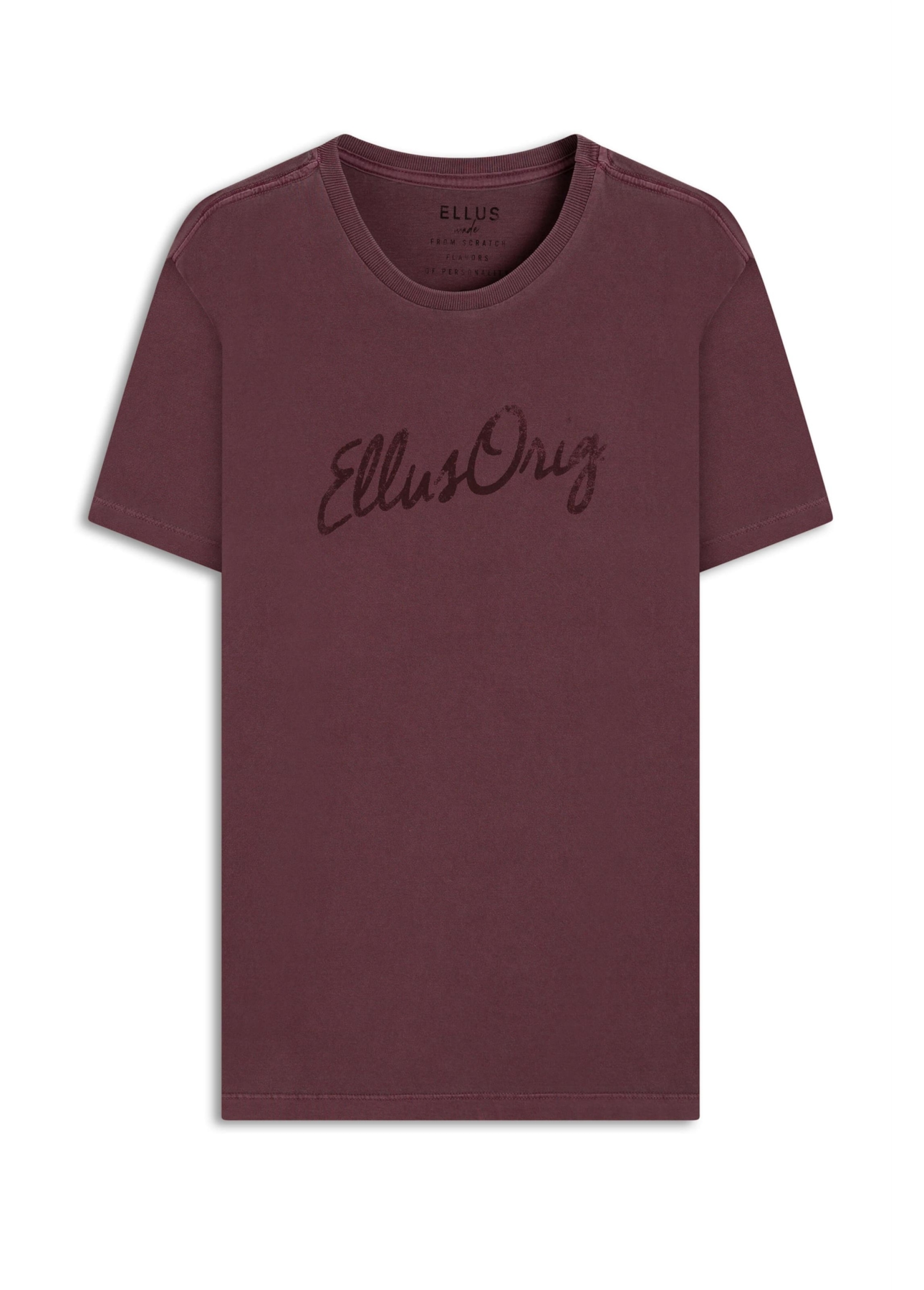 T-Shirt Washed Ellus Classic Bordeaux