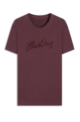 T-Shirt Washed Ellus Classic Bordeaux