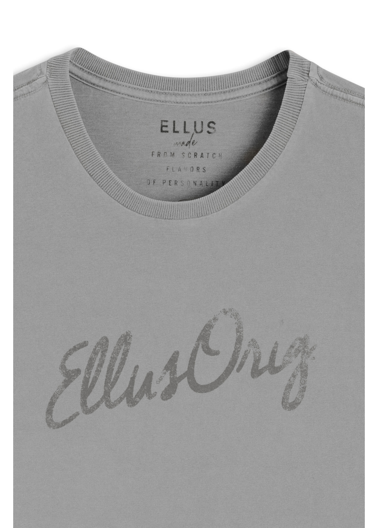 T-Shirt Washed Ellus Classic Cinza