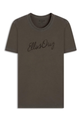 T-Shirt Washed Ellus Classic Tabaco