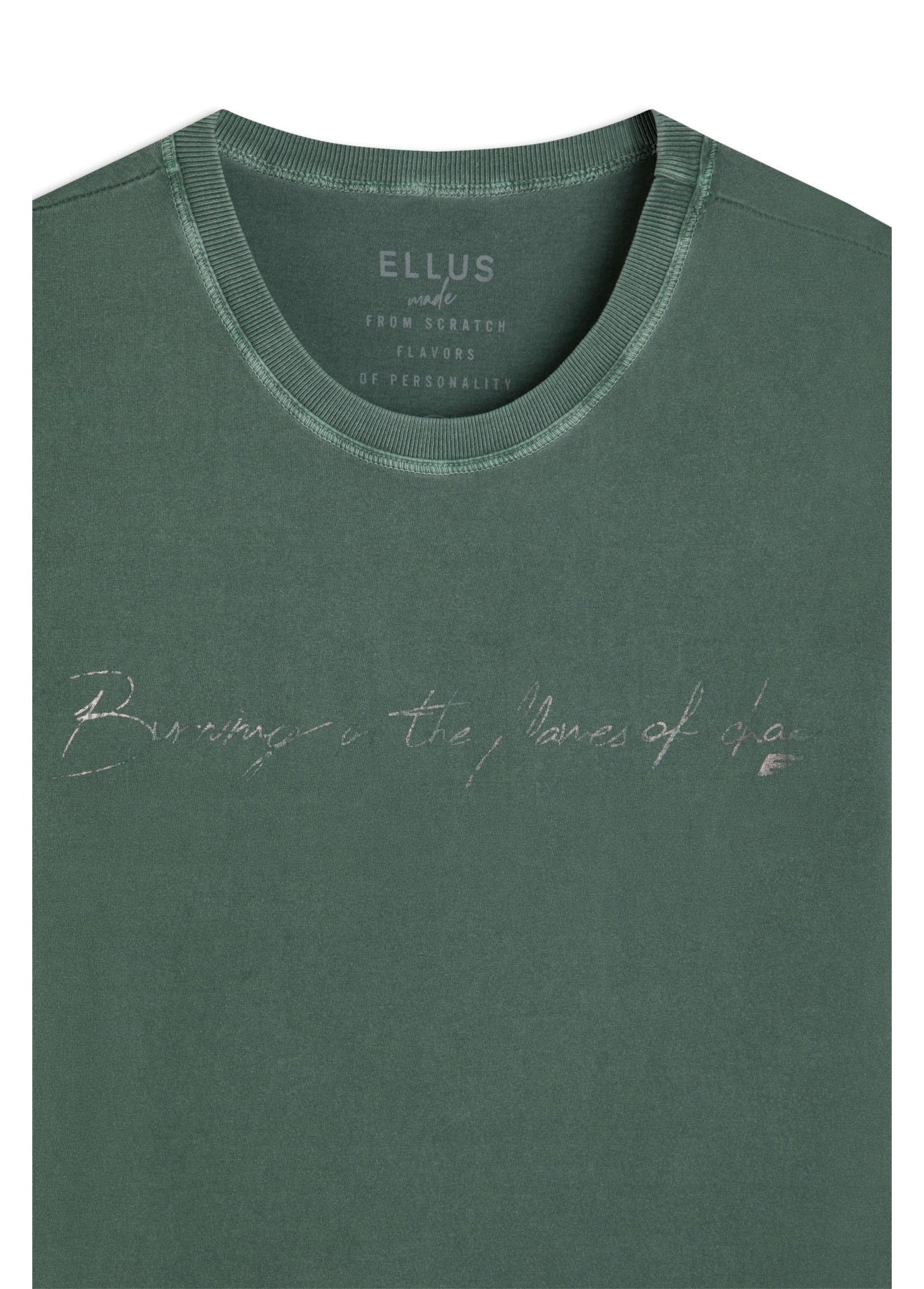 T-Shirt Washed Ellus Classic Verde Jade