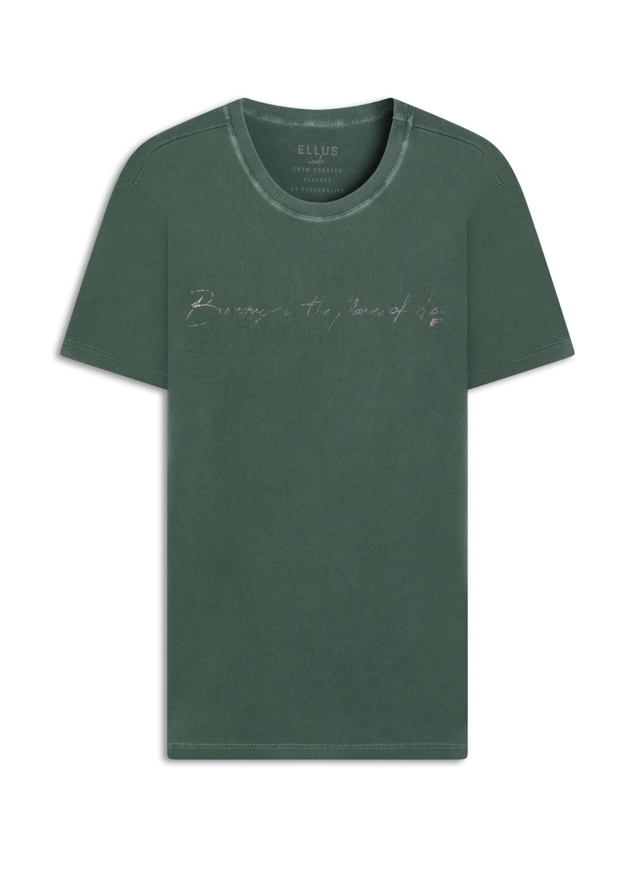 T-Shirt Washed Ellus Classic Verde Jade