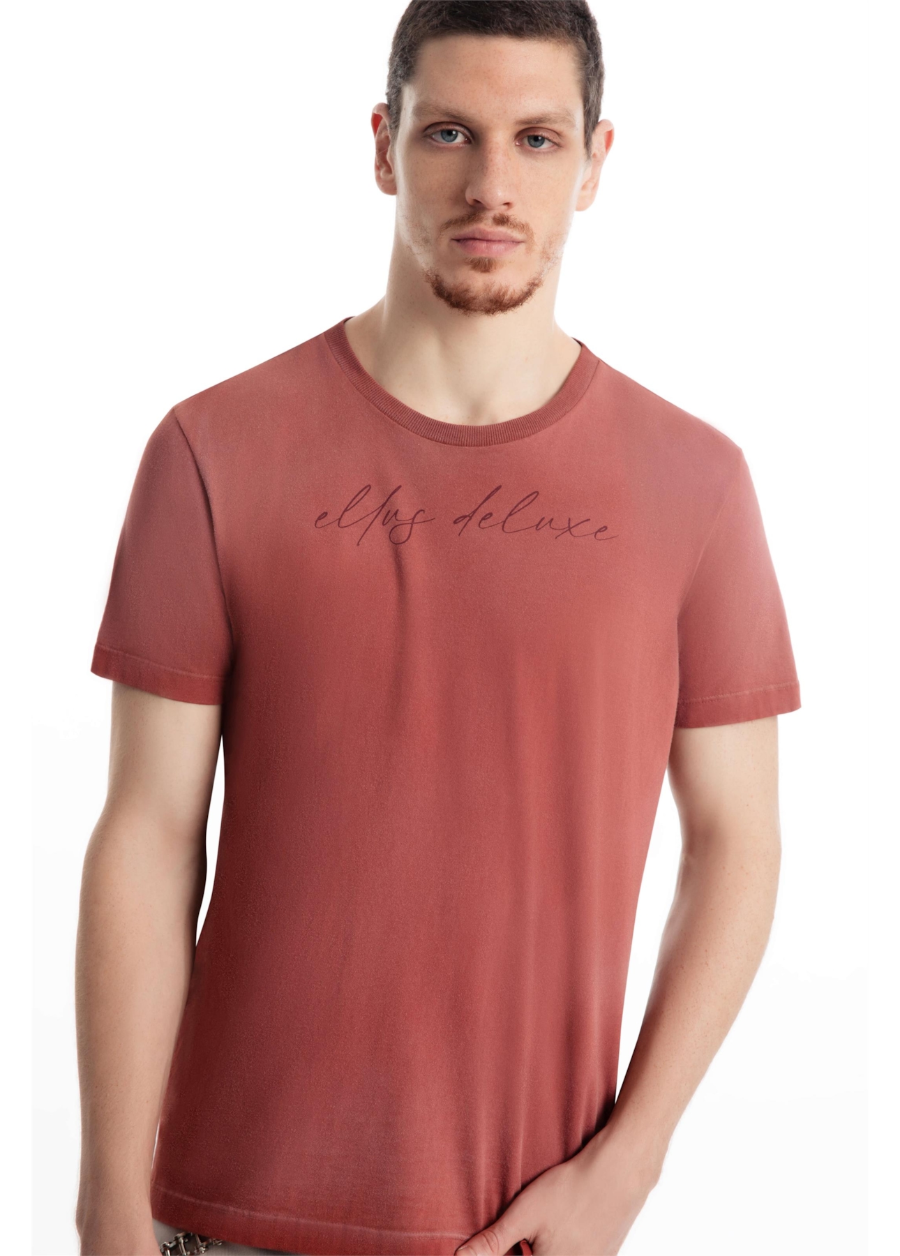 T-Shirt Washed Ellus  Goiaba