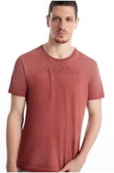 T-Shirt Washed Ellus  Goiaba