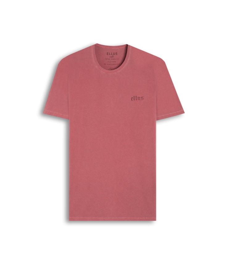 T-Shirt Washed Ellus Gothic Cereja