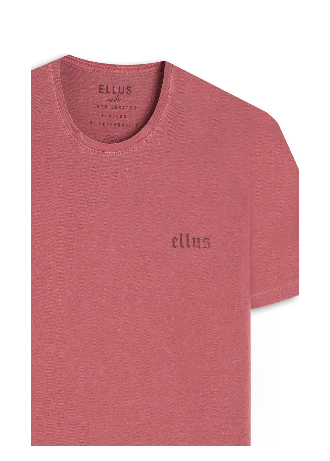 T-Shirt Washed Ellus Gothic Cereja