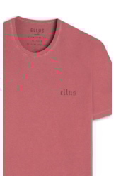 T-Shirt Washed Ellus Gothic Cereja