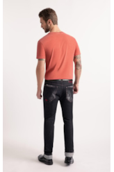 T-Shirt Washed Ellus Gothic Vermelho