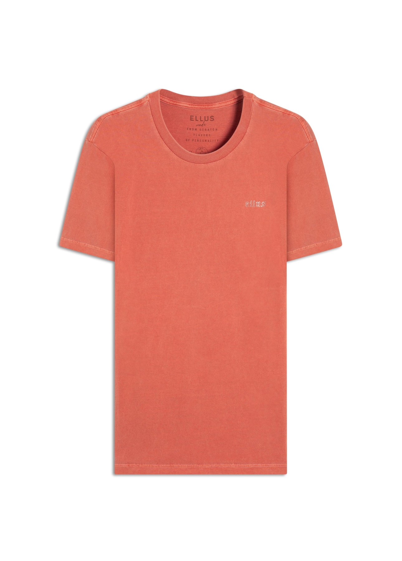 T-Shirt Washed Ellus Gothic Vermelho