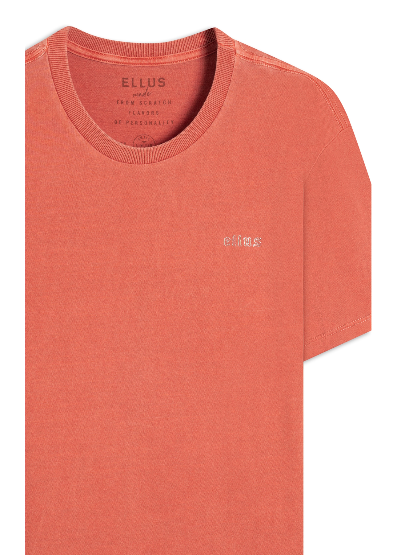 T-Shirt Washed Ellus Gothic Vermelho