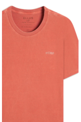 T-Shirt Washed Ellus Gothic Vermelho