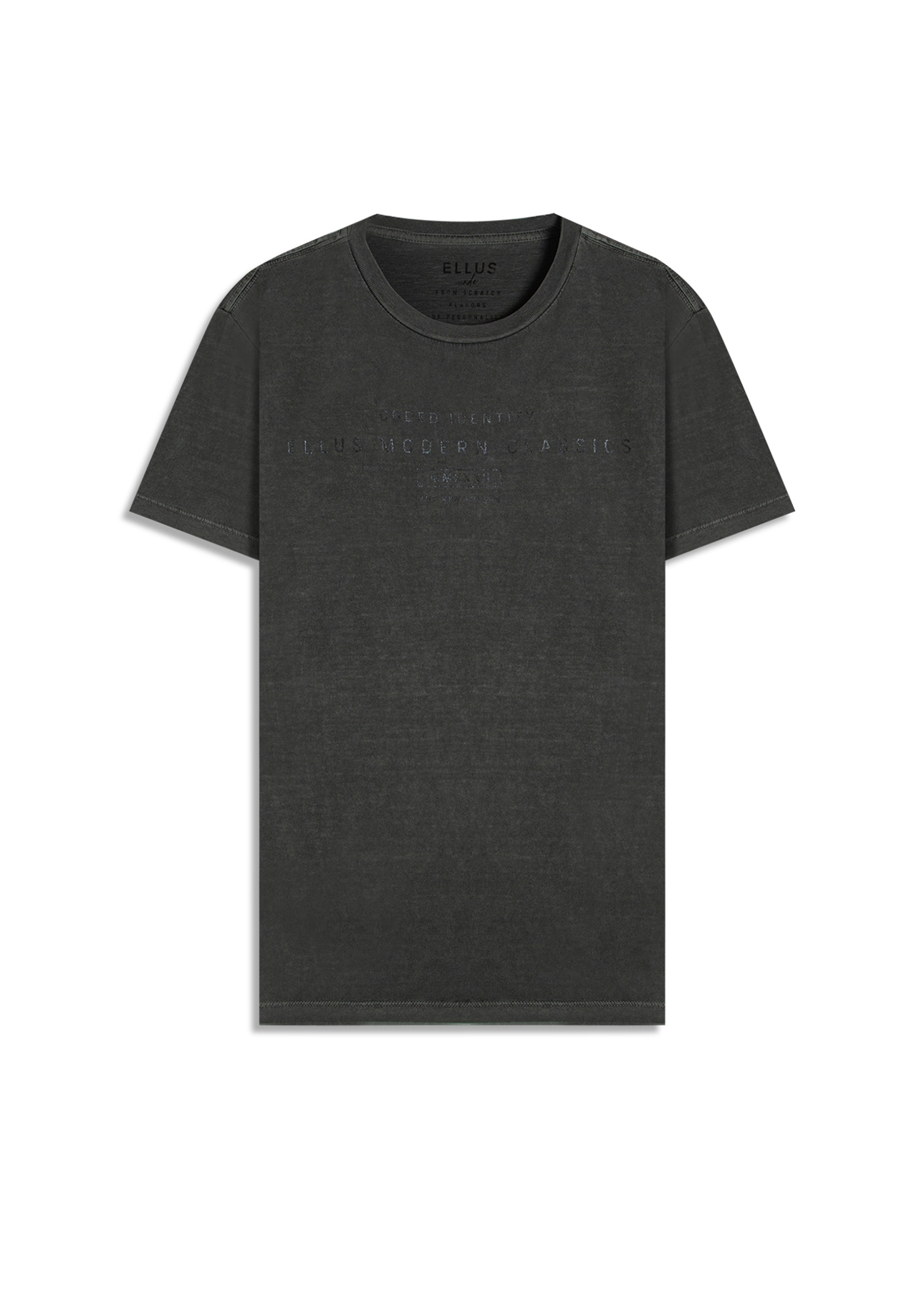 T-Shirt Washed Ellus Modern Preto