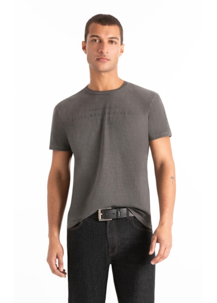 T-Shirt Washed Ellus Modern Preto