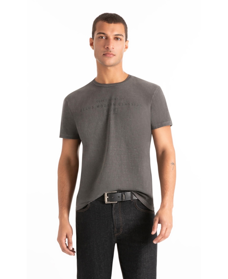 T-Shirt Washed Ellus Modern Preto