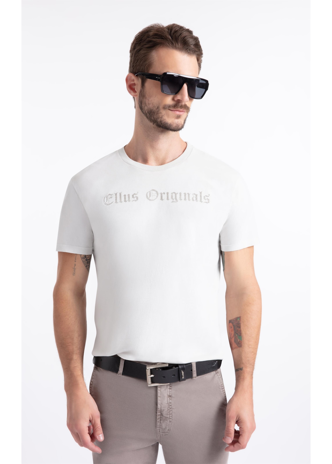 T-Shirt  Washed Ellus Originals Prata
